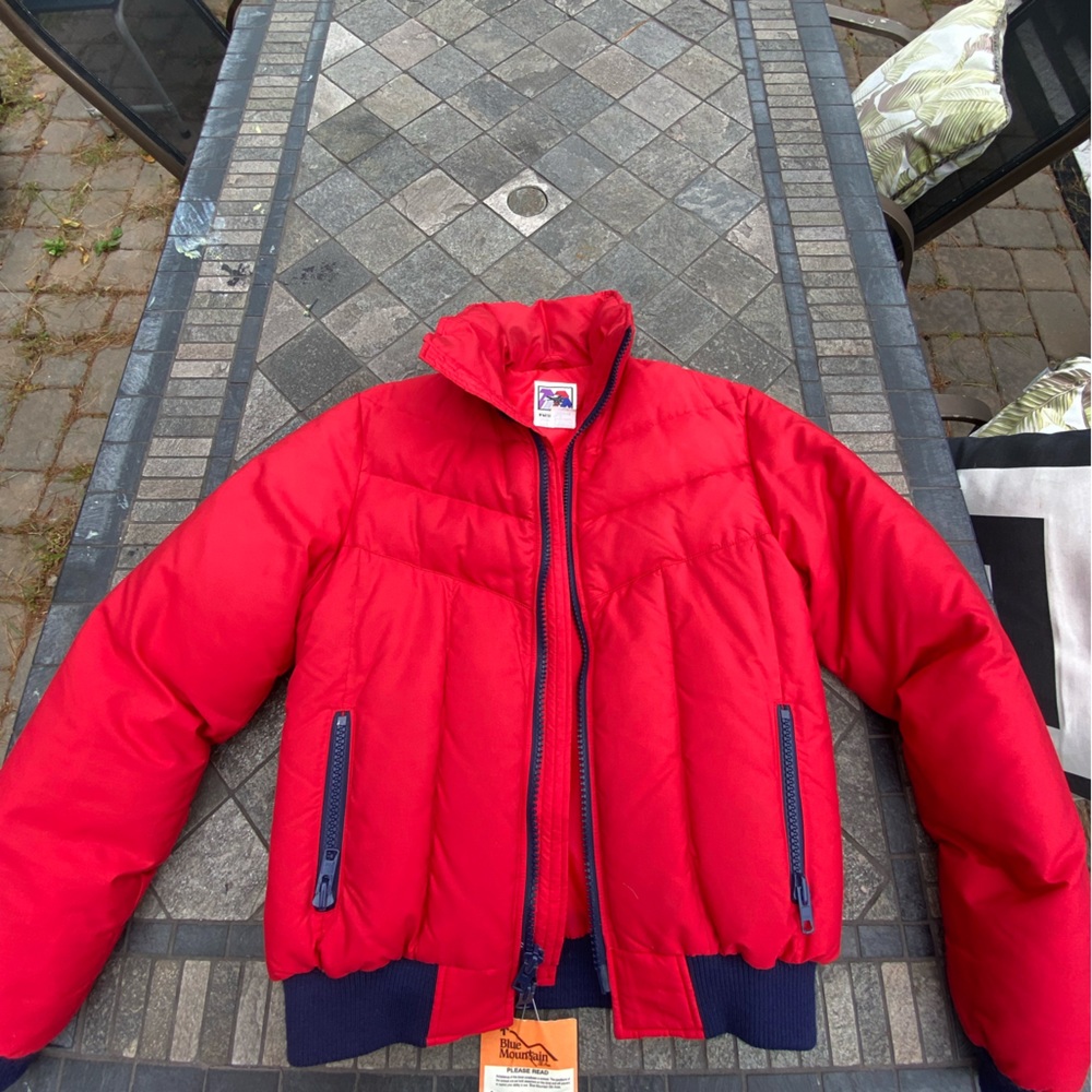 🏔️🎿 VTG SKI  Peregrine Sun Valley Red Nylon Full Zip Men’s SZ XL